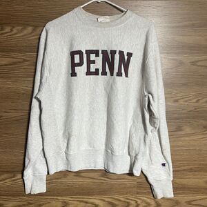 Vintage Penn State Champion Reverse Weave Warmup Sweatshirt Crewneck XL Gray